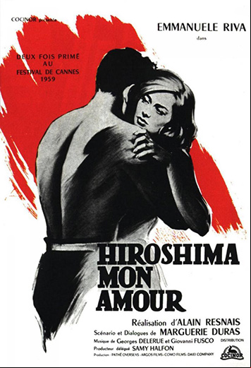 <strong>‘Hiroshima mon amour’
                                Alain Resnais
                                (1954)</strong> Presenta un relatoque se mueve entrela devastación de laguerra y la posibilidadde construir unfuturo pacífico.